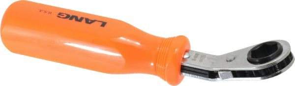 Lang - 9/16" 6 Point Reversible Ratcheting Offset Box Wrench - 7" OAL, Steel - USA Tool & Supply