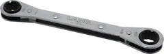 Lang - 1/2" x 9/16" 12 Point Ratcheting Box Wrench - Double End, 6-7/8" OAL, Steel - USA Tool & Supply