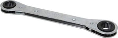 Lang - 9/16" x 5/8" 12 Point Ratcheting Box Wrench - Double End, 8-1/8" OAL, Steel - USA Tool & Supply