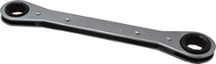 Lang - 5/8" x 11/16" 12 Point Ratcheting Box Wrench - Double End, 8-1/8" OAL, Steel - USA Tool & Supply