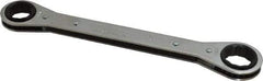 Lang - 3/4" x 7/8" 12 Point Ratcheting Box Wrench - Double End, 9-1/4" OAL, Steel - USA Tool & Supply
