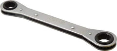 Lang - 15mm x 17mm 12 Point Ratcheting Box Wrench - Double End, 8-1/8" OAL, Steel - USA Tool & Supply