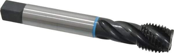 Emuge - 1-1/8 - 8 UNS 4 Flute 3B Modified Bottoming Spiral Flute Tap - Cobalt, Oxide Finish, 7.087" OAL, Right Hand Flute, Right Hand Thread, Series Enorm-VA - USA Tool & Supply