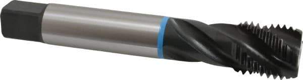Emuge - 1-1/4 - 7 UNC 4 Flute 3B Modified Bottoming Spiral Flute Tap - Cobalt, Oxide Finish, 7.087" OAL, Right Hand Flute, Right Hand Thread, Series Enorm-VA - USA Tool & Supply