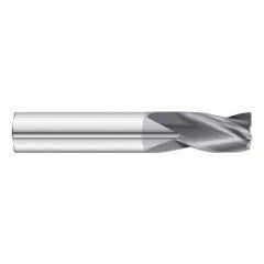 8mm Dia. x 64mm Overall Length 3-Flute Square End Solid Carbide SE End Mill-Round Shank-Center Cut-TiAlN - USA Tool & Supply