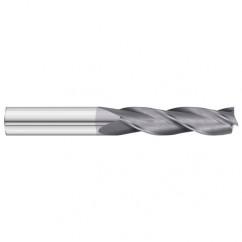 5/8 Dia. x 5 Overall Length 3-Flute Square End Solid Carbide SE End Mill-Round Shank-Center Cut-TiAlN - USA Tool & Supply