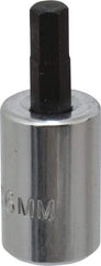 Proto - 3/8" Drive, 6mm Hex Bit Socket - 1-49/64" OAL, 3/4" Bit Length - USA Tool & Supply