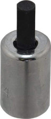 Proto - 3/8" Drive, 1/4" Hex Bit Socket - 1-13/16" OAL, 3/4" Bit Length - USA Tool & Supply