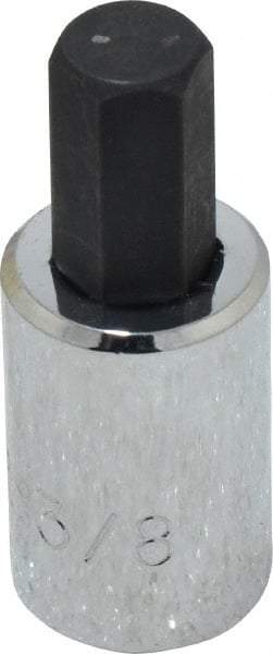 Proto - 3/8" Drive, 3/8" Hex Bit Socket - 1-13/16" OAL, 3/4" Bit Length - USA Tool & Supply