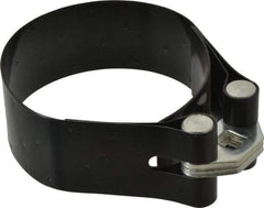 Plews - 4-1/8 to 4-21/32" Diam, Heavy Duty Oil Filter Wrench - Steel, For Use with Filters from 4-1/8 to 4-21/32" - USA Tool & Supply