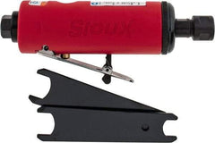 Sioux Tools - 1/4" Collet, Straight Handle, Straight Air Die Grinder - 22,000 RPM, Rear Exhaust, 16 CFM, 0.5 hp, 6.21 bar, 1/4 NPT - USA Tool & Supply