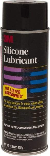 3M - 24 oz Aerosol Silicone Lubricant - Clear - USA Tool & Supply