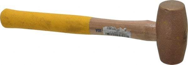 Cook Hammer - 3 Lb Head Nonsparking Mallet - 16" OAL, Wood Handle - USA Tool & Supply