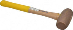 Cook Hammer - 5 Lb Head Nonsparking Mallet - 16" OAL, Wood Handle - USA Tool & Supply