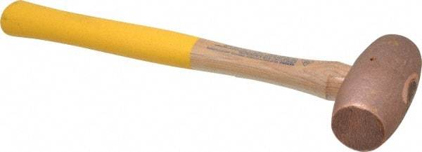 Cook Hammer - 5 Lb Head Nonsparking Mallet - 16" OAL, Wood Handle - USA Tool & Supply