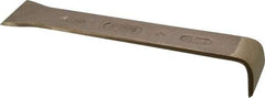 Ampco - Stiff Bronze 1-Edge Scraper - 2" Blade Width x 2" Blade Length, 12" Long Aluminum Handle - USA Tool & Supply