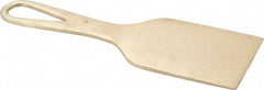 Ampco - Stiff Bronze 1-Edge Scraper - 3" Blade Width x 3" Blade Length, 9-1/4" Long Aluminum Handle - USA Tool & Supply