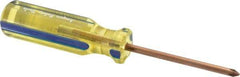 Ampco - #1, 6-1/8" OAL, Nonsparking Phillips Screwdriver - 3" Blade Length, Round Shank, Acetate Handle - USA Tool & Supply