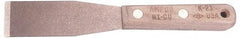 Ampco - 2 Inch Wide Nickel Copper Stiff Putty Knife - Wood Handle, 8 Inch Overall Length - USA Tool & Supply