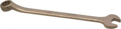 Ampco - 9/16" 12 Point Offset Combination Wrench - 15° Offset Angle, 8-1/4" OAL, Aluminum Bronze, Plain Finish - USA Tool & Supply