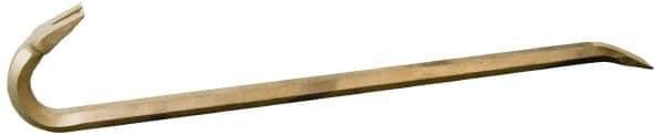 Ampco - 36" OAL Nonsparking Wrecking Bar - 1-11/16" Wide, Aluminum Bronze - USA Tool & Supply