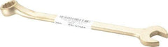 Ampco - 5/8" 12 Point Offset Combination Wrench - 15° Offset Angle, 8-1/4" OAL, Aluminum Bronze, Plain Finish - USA Tool & Supply