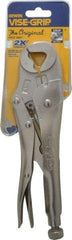 Irwin - 10" OAL Locking Jaw Locking Pliers - 5/8 to 1-1/8" Jaw Opening, Standard Handle - USA Tool & Supply