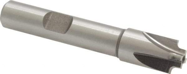 Keo - 1/16" Radius, 7/16" Mill Diam, 4 Flute High Speed Steel Corner Rounding End Mill - Single End, Uncoated, 1/4" Tip Diam, 2-1/2" OAL, 3/8" Shank Diam - USA Tool & Supply