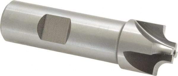 Keo - 3/16" Radius, 7/8" Mill Diam, 4 Flute High Speed Steel Corner Rounding End Mill - Single End, Uncoated, 3/8" Tip Diam, 3-1/8" OAL, 3/4" Shank Diam - USA Tool & Supply