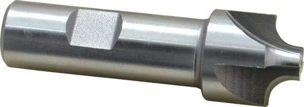 Keo - 1/4" Radius, 1" Mill Diam, 4 Flute High Speed Steel Corner Rounding End Mill - Single End, Uncoated, 3/8" Tip Diam, 3-1/4" OAL, 3/4" Shank Diam - USA Tool & Supply