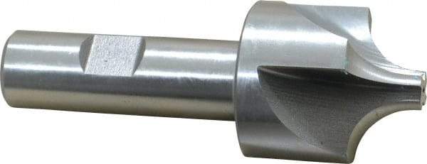 Keo - 1/2" Radius, 1-1/2" Mill Diam, 4 Flute High Speed Steel Corner Rounding End Mill - Single End, Uncoated, 3/8" Tip Diam, 3-7/8" OAL, 3/4" Shank Diam - USA Tool & Supply