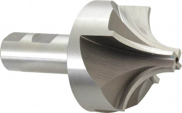 Keo - 1" Radius, 2-3/4" Mill Diam, 4 Flute High Speed Steel Corner Rounding End Mill - Single End, Uncoated, 5/8" Tip Diam, 4-3/4" OAL, 1" Shank Diam - USA Tool & Supply