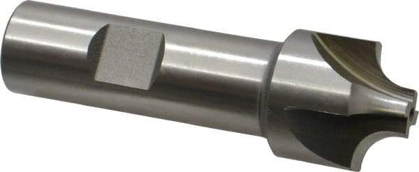 Keo - 7mm Radius, 1" Mill Diam, 4 Flute High Speed Steel Corner Rounding End Mill - Single End, Uncoated, 3-1/4" OAL, 3/4" Shank Diam - USA Tool & Supply