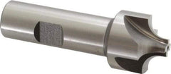Keo - 8mm Radius, 1-1/8" Mill Diam, 4 Flute High Speed Steel Corner Rounding End Mill - Single End, Uncoated, 3-1/4" OAL, 3/4" Shank Diam - USA Tool & Supply