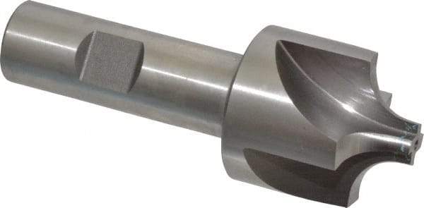 Keo - 10mm Radius, 1-3/8" Mill Diam, 4 Flute High Speed Steel Corner Rounding End Mill - Single End, Uncoated, 3-3/4" OAL, 3/4" Shank Diam - USA Tool & Supply