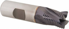 Niagara Cutter - 3/4" Diam, Fine Pitch, 3/4" LOC, 4 Flute Cobalt Roughing Square End Mill - TiAlN Finish, 3" OAL, 3/4" Shank Diam, Single End, Centercutting, 30° Helix - USA Tool & Supply