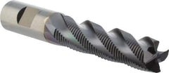 Niagara Cutter - 3/4" Diam, Fine Pitch, 3" LOC, 4 Flute Cobalt Roughing Square End Mill - TiAlN Finish, 5-1/4" OAL, 3/4" Shank Diam, Single End, Centercutting, 30° Helix - USA Tool & Supply