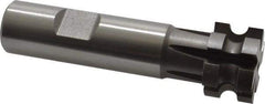 Keo - 1/8" Radius, 1/4" Circle Diam, 1" Cutter Diam, 5/8" Cutting Width, Shank Connection, Concave Radius Cutter - 3/4" Shank Diam, 3-1/2" OAL, High Speed Steel, Uncoated, 6 Teeth, Weldon Flat - USA Tool & Supply