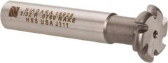 Keo - 3/32" Radius, 3/16" Circle Diam, 7/8" Cutter Diam, Shank Connection, Convex Radius Cutter - 1/2" Shank Diam, 3" OAL, High Speed Steel, Uncoated, 6 Teeth, Weldon Flat - USA Tool & Supply