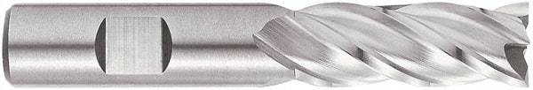 Niagara Cutter - 3/4", 3" LOC, 3/4" Shank Diam, 5-1/4" OAL, 4 Flute, Cobalt Square End Mill - Single End, Uncoated, Spiral Flute, 35° Helix, Centercutting, Right Hand Cut, Right Hand Flute - USA Tool & Supply
