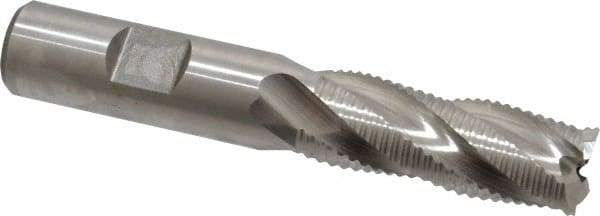 Niagara Cutter - 5/8" Diam, Fine Pitch, 1-5/8" LOC, 4 Flute Cobalt Roughing Square End Mill - Uncoated, 3-3/4" OAL, 5/8" Shank Diam, Single End, 30° Helix - USA Tool & Supply