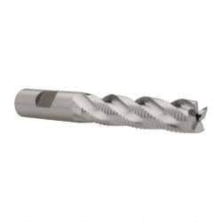 Niagara Cutter - 5/8" Diam, Fine Pitch, 2-1/2" LOC, 4 Flute Cobalt Roughing Square End Mill - Uncoated, 4-5/8" OAL, 5/8" Shank Diam, Single End, 30° Helix - USA Tool & Supply