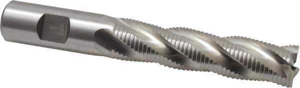 Niagara Cutter - 3/4" Diam, Fine Pitch, 3" LOC, 4 Flute Cobalt Roughing Square End Mill - Uncoated, 5-1/4" OAL, 3/4" Shank Diam, Single End, 30° Helix - USA Tool & Supply