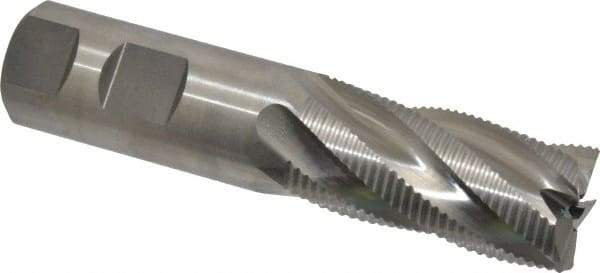 Niagara Cutter - 1" Diam, Fine Pitch, 2" LOC, 5 Flute Cobalt Roughing Square End Mill - Uncoated, 4-1/2" OAL, 1" Shank Diam, Single End, 30° Helix - USA Tool & Supply