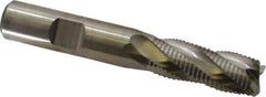 Niagara Cutter - 1/2" Diam, Fine Pitch, 1-1/4" LOC, 4 Flute Cobalt Roughing Square End Mill - Uncoated, 3-1/4" OAL, 1/2" Shank Diam, Single End, Centercutting, 30° Helix - USA Tool & Supply