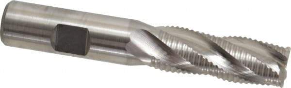 Niagara Cutter - 5/8" Diam, Fine Pitch, 1-5/8" LOC, 4 Flute Cobalt Roughing Square End Mill - Uncoated, 3-3/4" OAL, 5/8" Shank Diam, Single End, Centercutting, 30° Helix - USA Tool & Supply