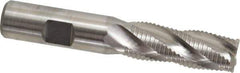 Niagara Cutter - 5/8" Diam, Fine Pitch, 1-5/8" LOC, 4 Flute Cobalt Roughing Square End Mill - Uncoated, 3-3/4" OAL, 5/8" Shank Diam, Single End, Centercutting, 30° Helix - USA Tool & Supply