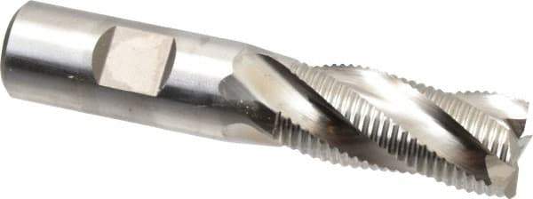 Niagara Cutter - 3/4" Diam, Fine Pitch, 1-5/8" LOC, 4 Flute Cobalt Roughing Square End Mill - Uncoated, 3-7/8" OAL, 3/4" Shank Diam, Single End, Centercutting, 30° Helix - USA Tool & Supply