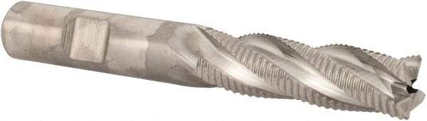 Niagara Cutter - 1/2" Diam, Fine Pitch, 1-5/8" LOC, 4 Flute Cobalt Roughing Square End Mill - Uncoated, 3-5/8" OAL, 1/2" Shank Diam, Single End, 30° Helix - USA Tool & Supply