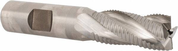 Niagara Cutter - 5/8" Diam, Fine Pitch, 1-1/4" LOC, 4 Flute Cobalt Roughing Square End Mill - Uncoated, 3-3/8" OAL, 5/8" Shank Diam, Single End, 30° Helix - USA Tool & Supply